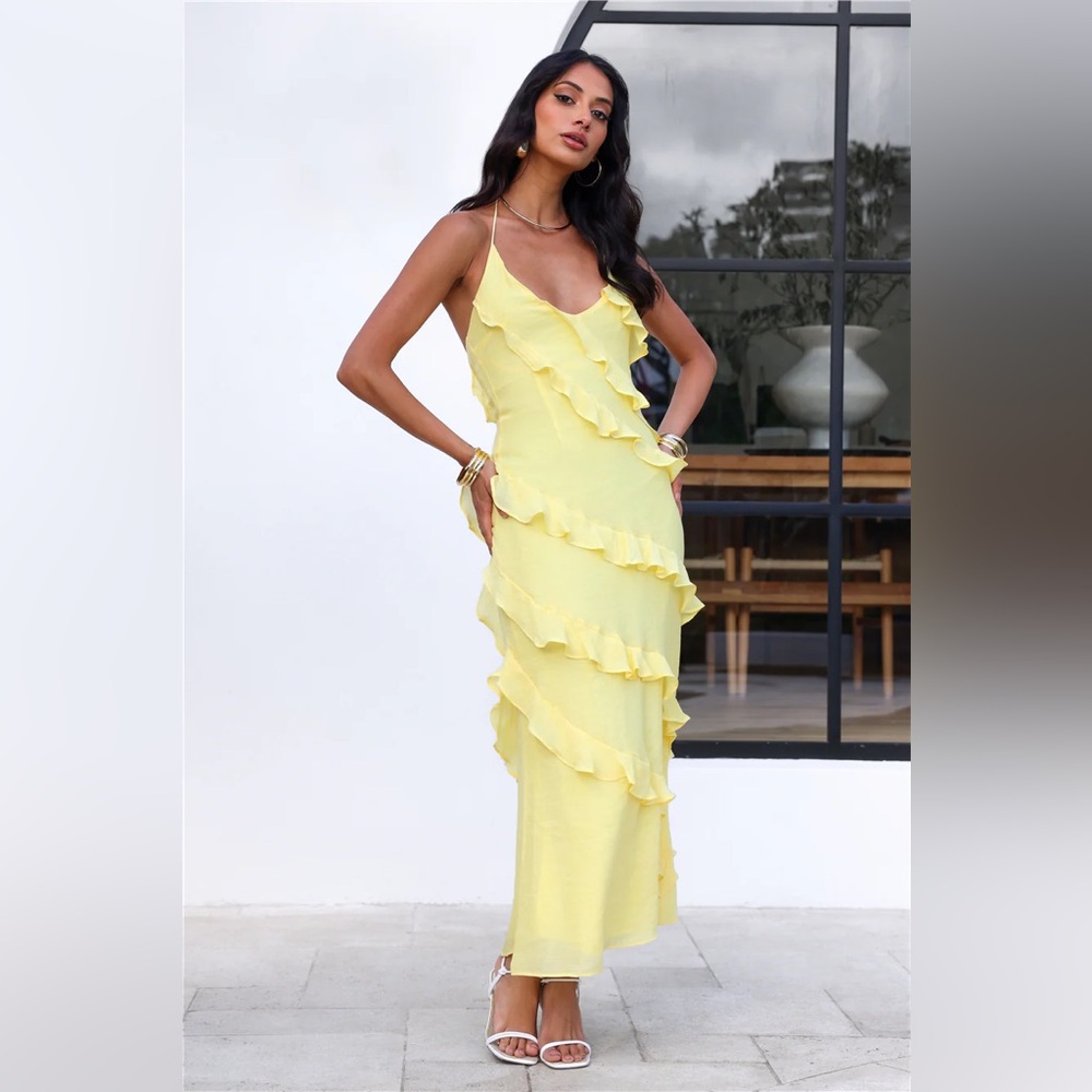 Hello Molly What a Beauty Maxi Dress Yellow